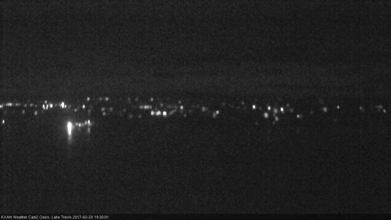 Lake Travis webcam, February 20, 2017 6:50 PM CT