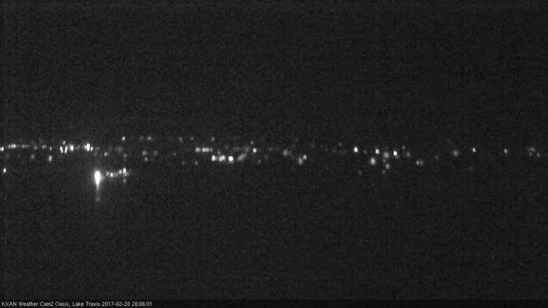 Lake Travis webcam, February 20, 2017 7:20 PM CT