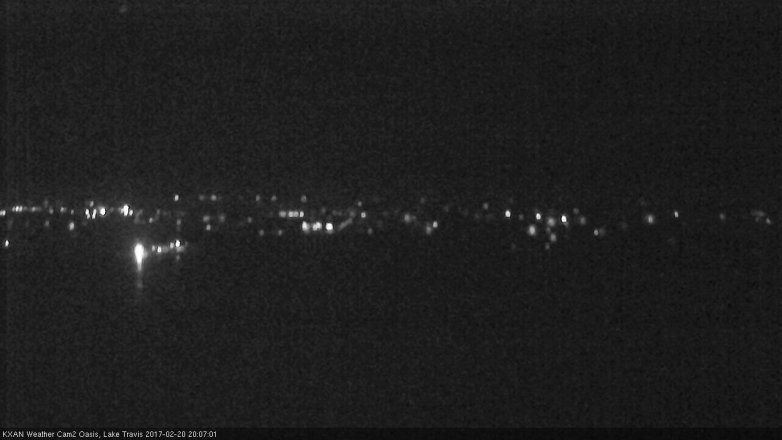Lake Travis webcam, February 20, 2017 7:35 PM CT