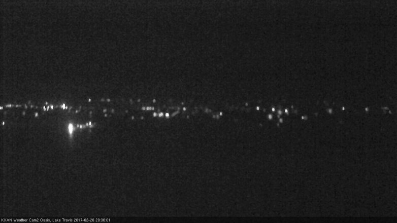 Lake Travis webcam, February 20, 2017 8:05 PM CT