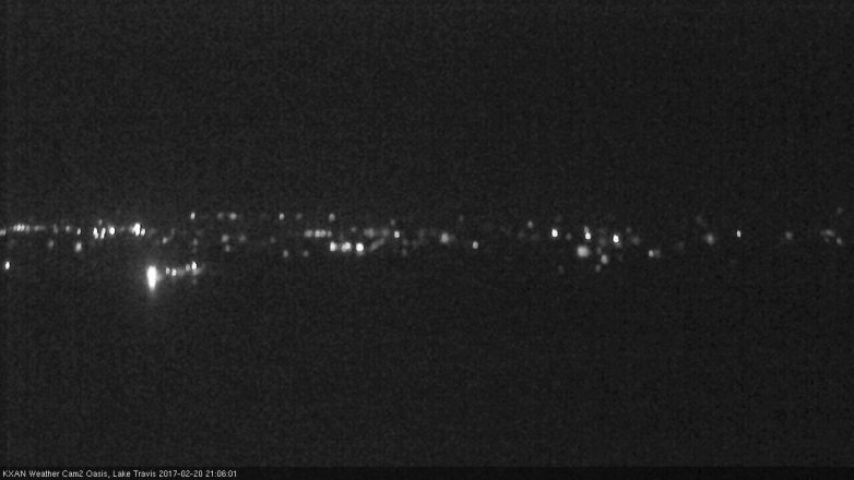 Lake Travis webcam, February 20, 2017 8:20 PM CT