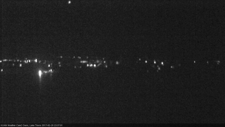 Lake Travis webcam, February 20, 2017 11:00 PM CT
