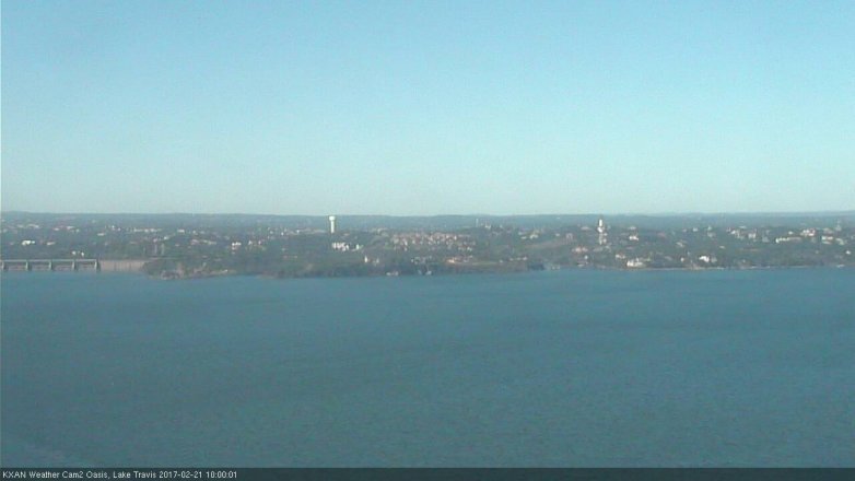 Lake Travis webcam, February 21, 2017 9:15 AM CT