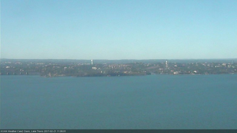 Lake Travis webcam, February 21, 2017 10:10 AM CT