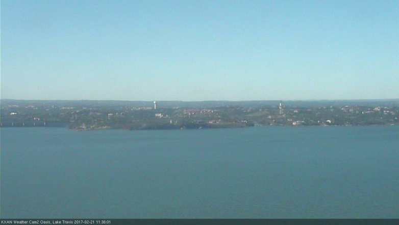 Lake Travis webcam, February 21, 2017 10:40 AM CT