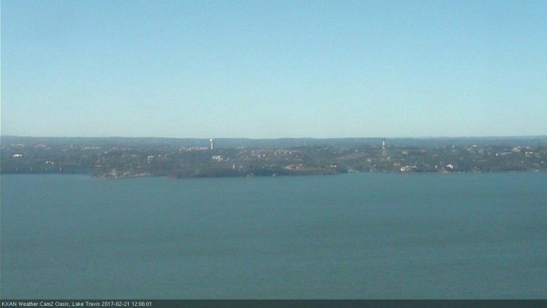 Lake Travis webcam, February 21, 2017 11:35 AM CT