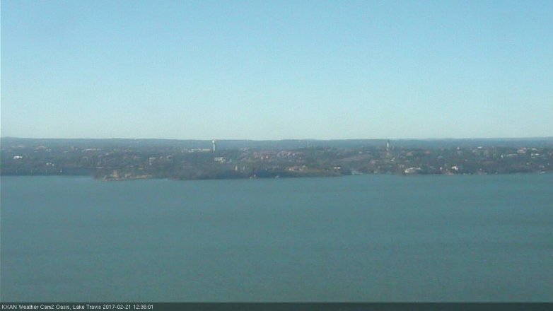Lake Travis webcam, February 21, 2017 11:50 AM CT