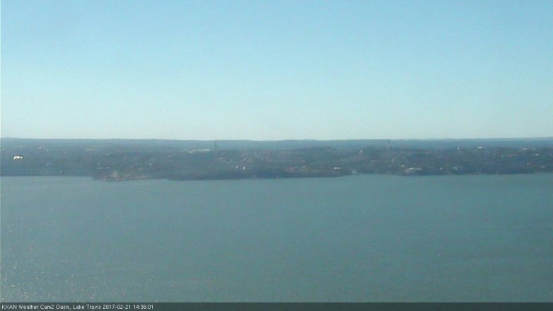 Lake Travis webcam, February 21, 2017 2:05 PM CT