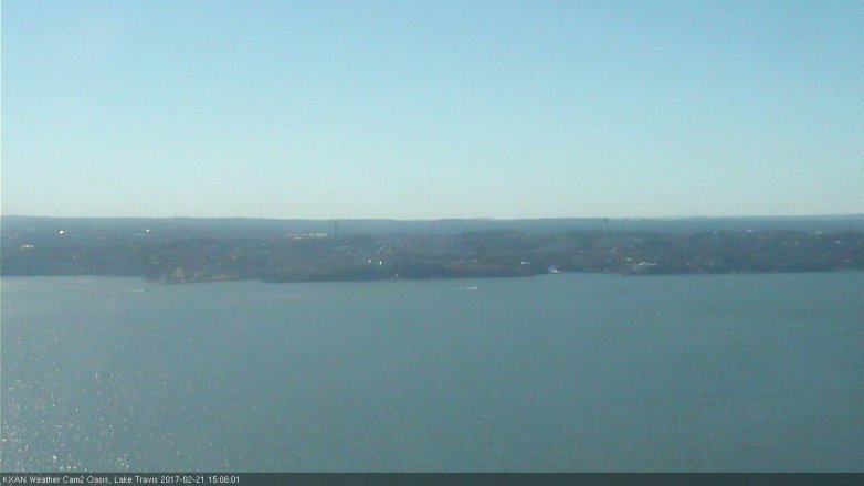 Lake Travis webcam, February 21, 2017 2:30 PM CT