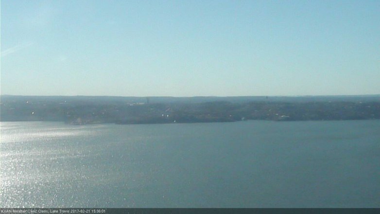 Lake Travis webcam, February 21, 2017 2:50 PM CT