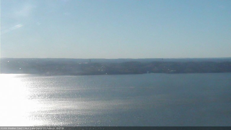 Lake Travis webcam, February 21, 2017 3:15 PM CT
