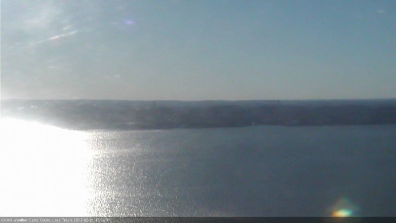 Lake Travis webcam, February 21, 2017 3:40 PM CT