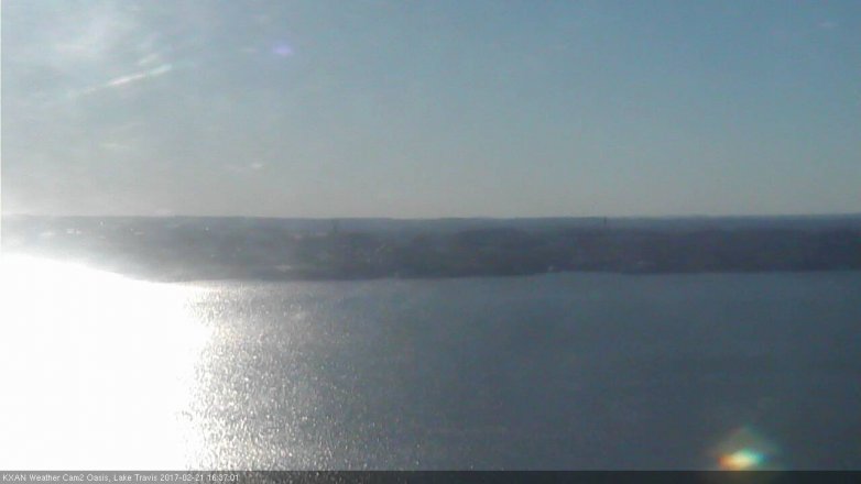 Lake Travis webcam, February 21, 2017 4:00 PM CT