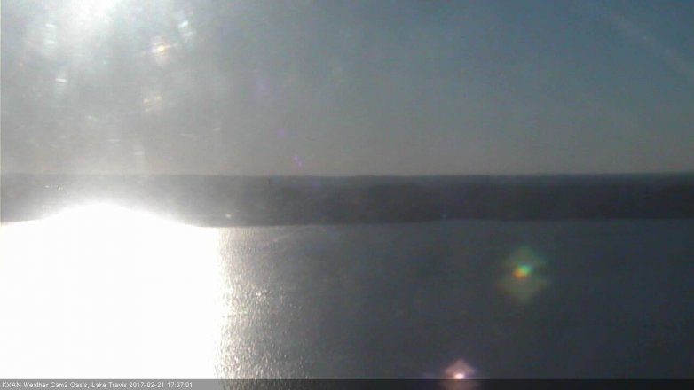 Lake Travis webcam, February 21, 2017 4:15 PM CT