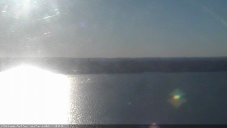 Lake Travis webcam, February 21, 2017 4:25 PM CT