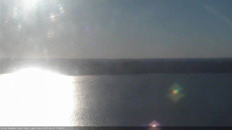 Lake Travis webcam, February 21, 2017 4:35 PM CT
