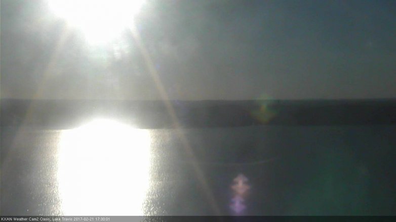Lake Travis webcam, February 21, 2017 5:00 PM CT
