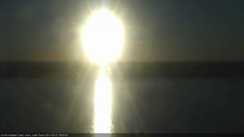 Lake Travis webcam, February 21, 2017 5:10 PM CT