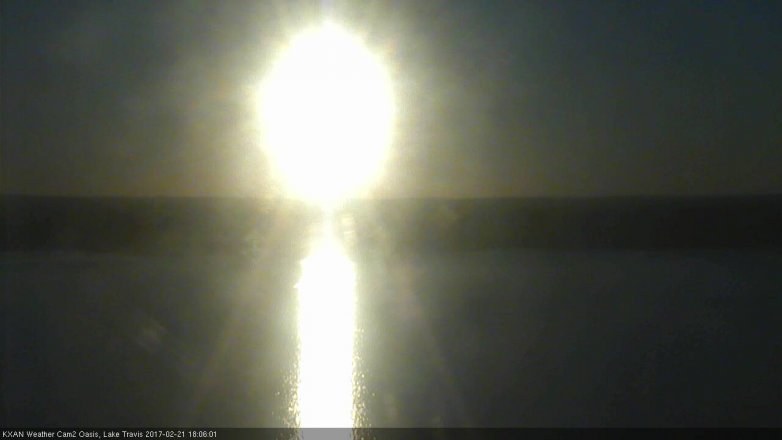 Lake Travis webcam, February 21, 2017 5:25 PM CT