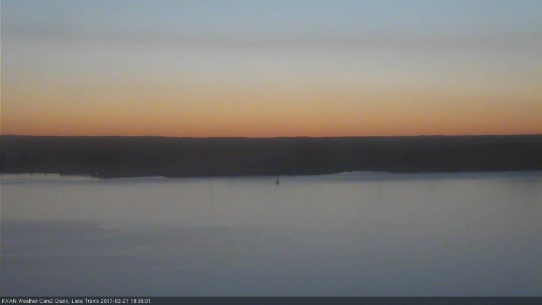 Lake Travis webcam, February 21, 2017 6:00 PM CT