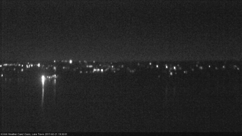 Lake Travis webcam, February 21, 2017 6:40 PM CT