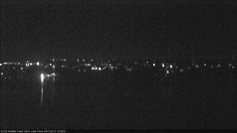 Lake Travis webcam, February 21, 2017 6:45 PM CT