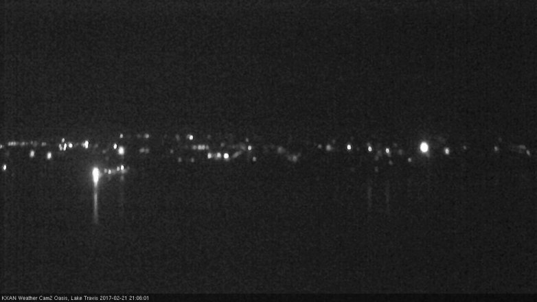 Lake Travis webcam, February 21, 2017 8:35 PM CT