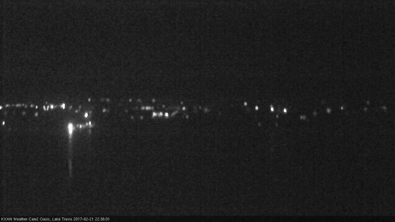 Lake Travis webcam, February 21, 2017 9:55 PM CT