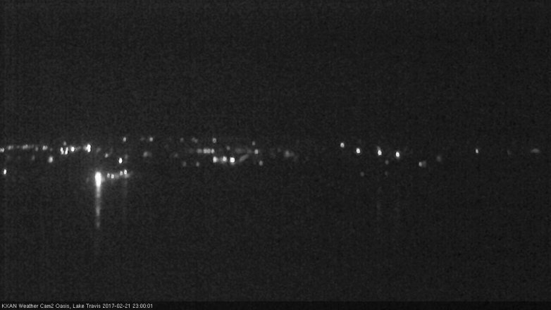 Lake Travis webcam, February 21, 2017 10:20 PM CT