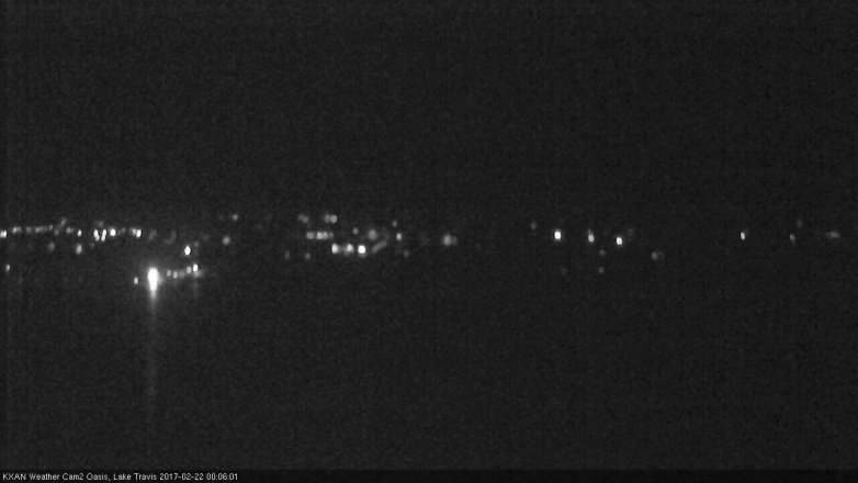 Lake Travis webcam, February 21, 2017 11:15 PM CT
