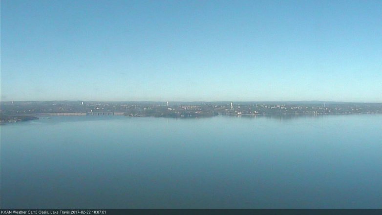 Lake Travis webcam, February 22, 2017 9:20 AM CT