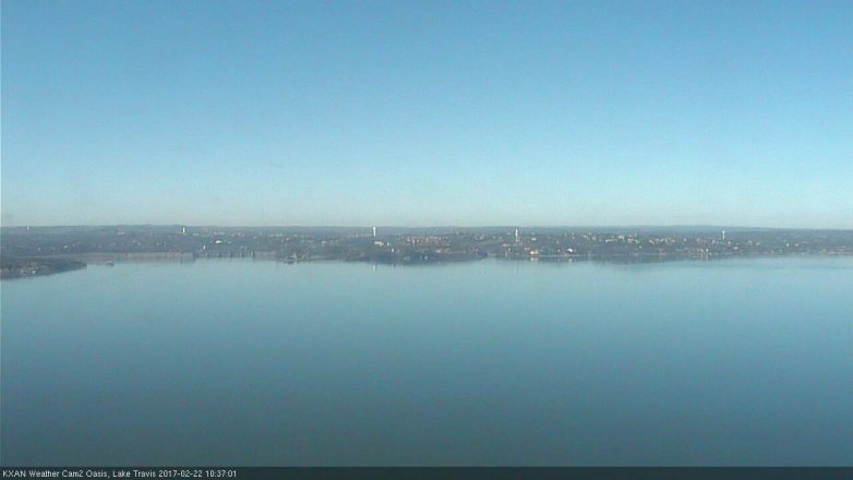 Lake Travis webcam, February 22, 2017 9:50 AM CT