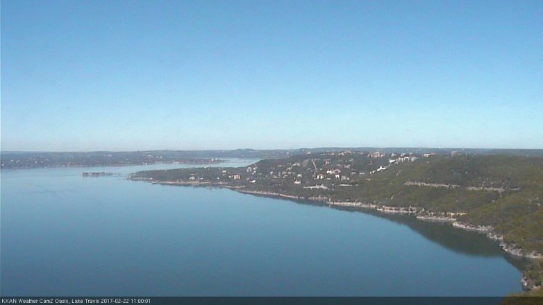 Lake Travis webcam, February 22, 2017 10:30 AM CT