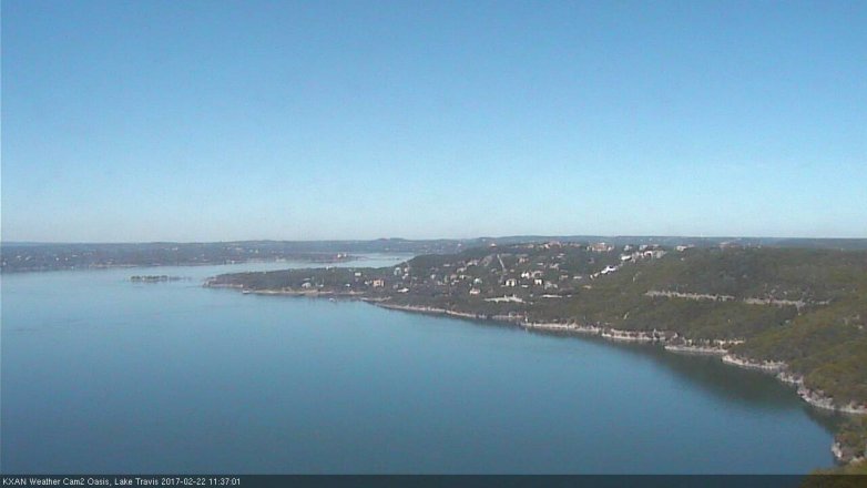 Lake Travis webcam, February 22, 2017 10:40 AM CT