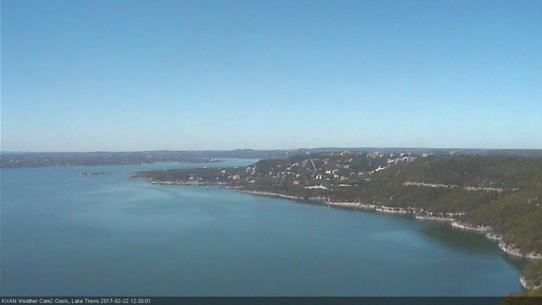 Lake Travis webcam, February 22, 2017 11:45 AM CT