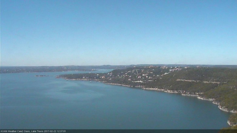 Lake Travis webcam, February 22, 2017 11:50 AM CT