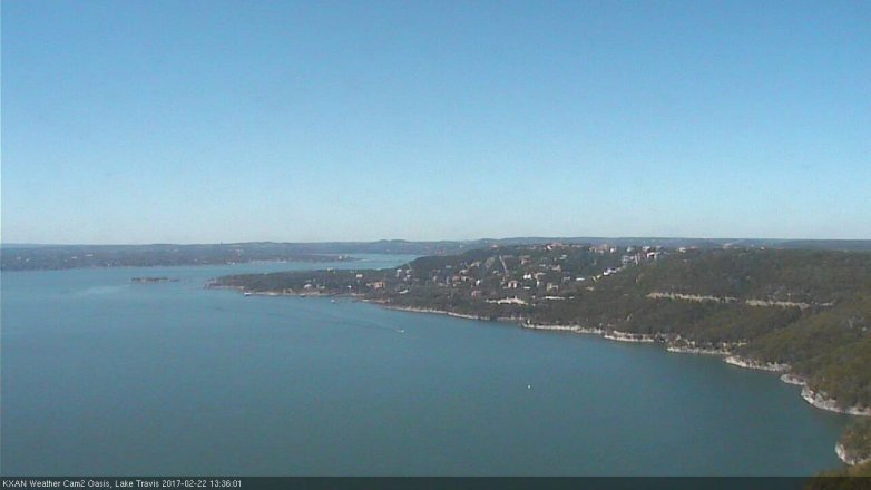 Lake Travis webcam, February 22, 2017 12:45 PM CT