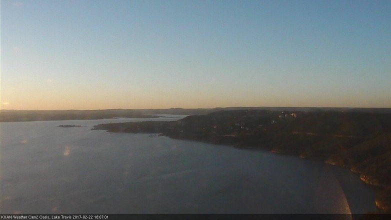 Lake Travis webcam, February 22, 2017 5:10 PM CT
