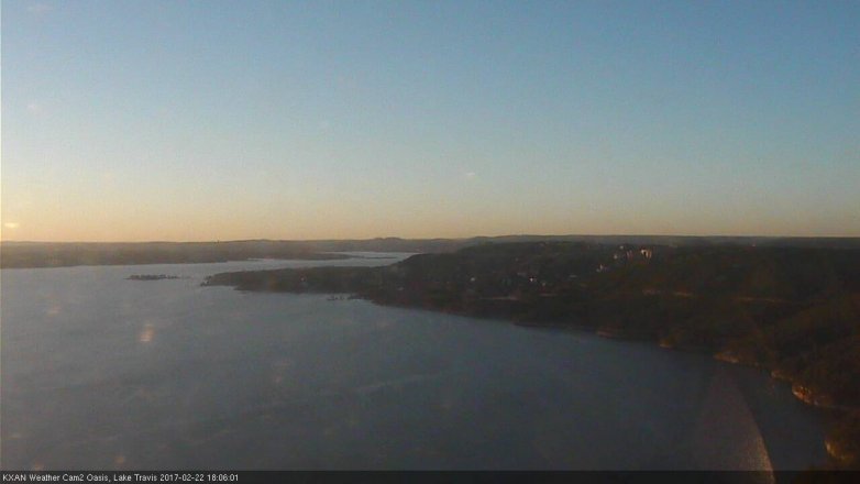 Lake Travis webcam, February 22, 2017 5:25 PM CT