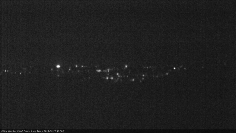 Lake Travis webcam, February 22, 2017 6:45 PM CT