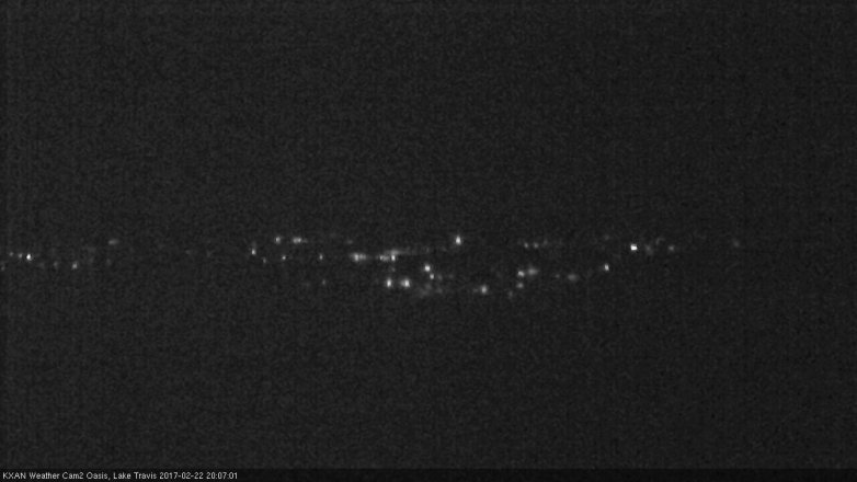 Lake Travis webcam, February 22, 2017 7:35 PM CT