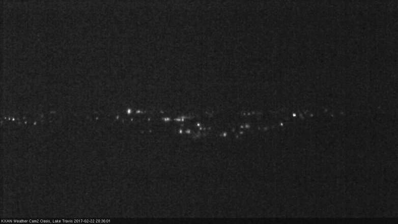 Lake Travis webcam, February 22, 2017 8:05 PM CT