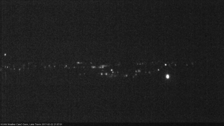 Lake Travis webcam, February 22, 2017 8:15 PM CT