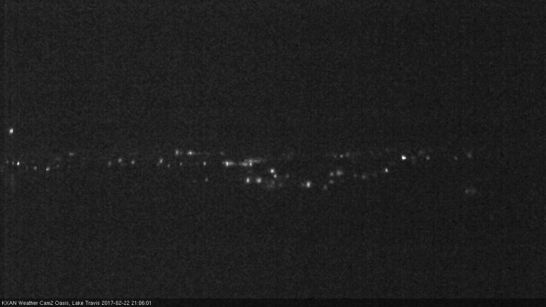 Lake Travis webcam, February 22, 2017 8:30 PM CT