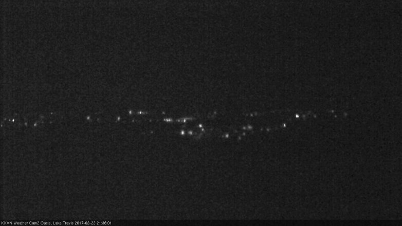 Lake Travis webcam, February 22, 2017 9:00 PM CT