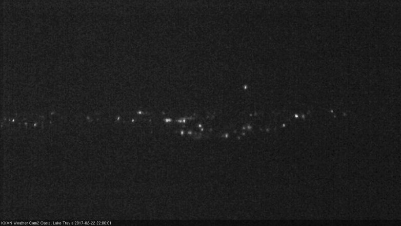 Lake Travis webcam, February 22, 2017 9:25 PM CT