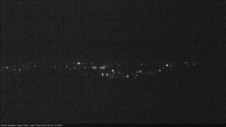 Lake Travis webcam, February 22, 2017 9:55 PM CT