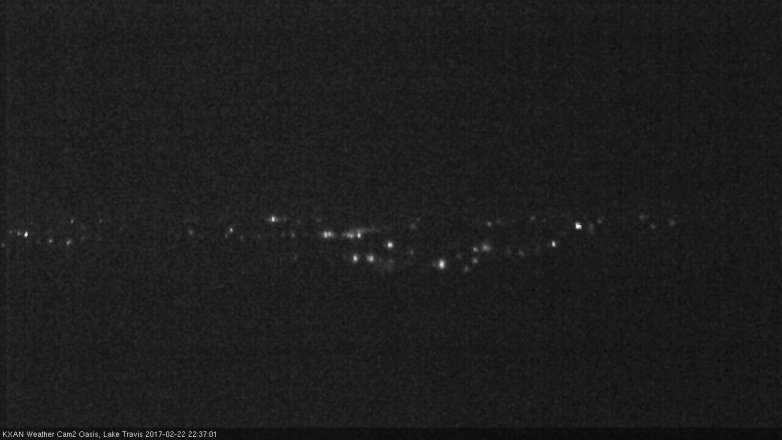 Lake Travis webcam, February 22, 2017 10:05 PM CT