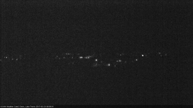 Lake Travis webcam, February 22, 2017 11:25 PM CT