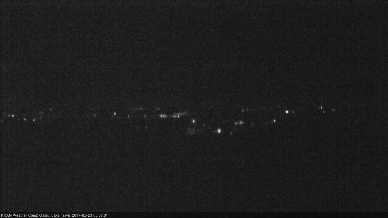 Lake Travis webcam, February 22, 2017 11:35 PM CT